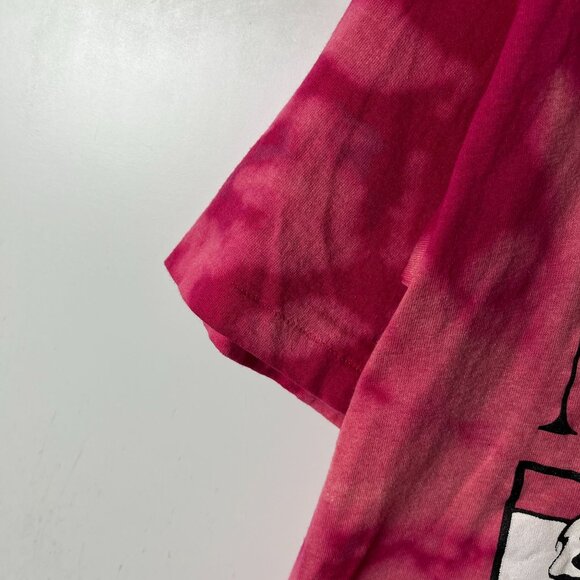 Vintage 80s Mount Rushmore T Shirt Adult Pink Gray Small S Tie Dye USA 50/50 - Picture 8 of 16